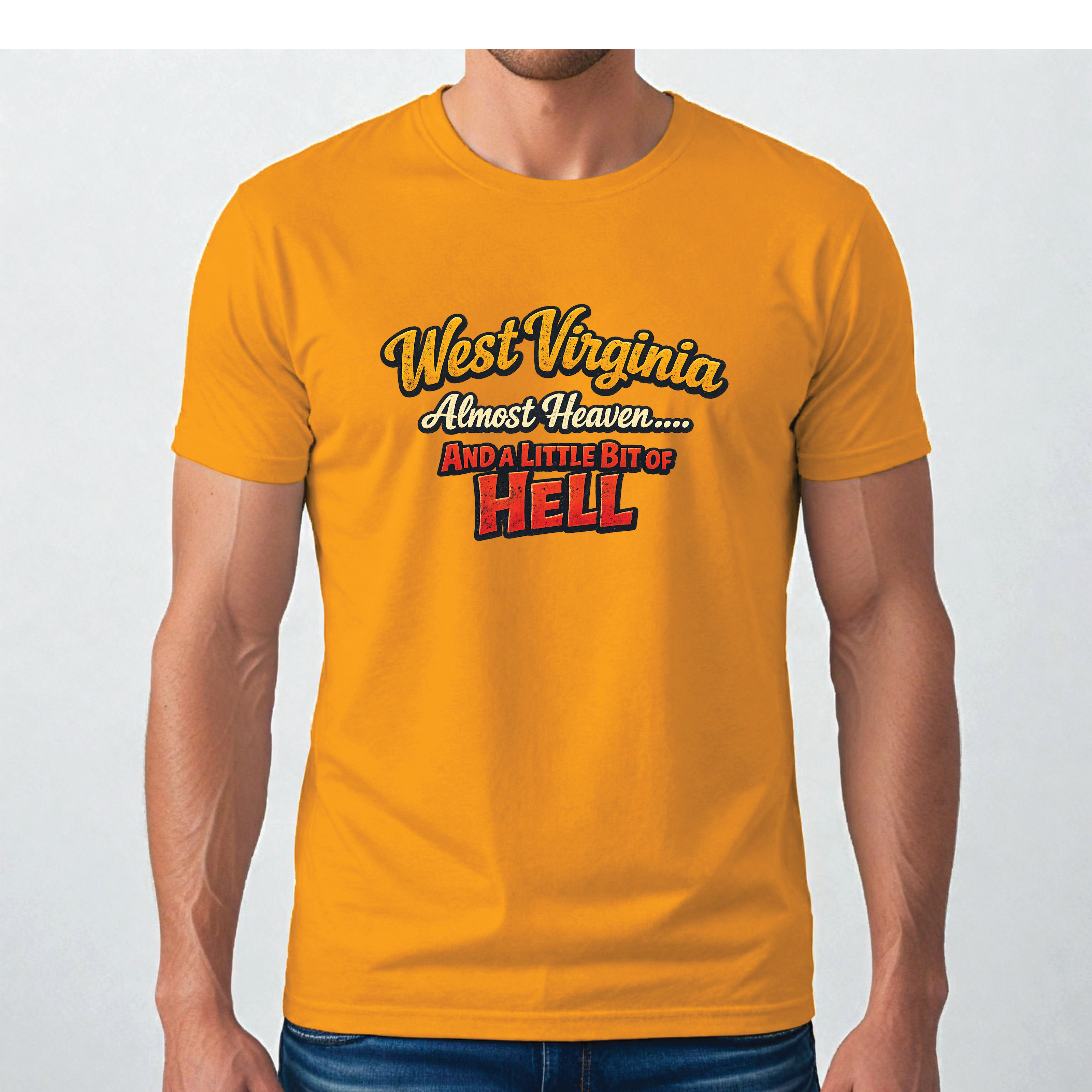 Funny West Virginia T-Shirt | Almost Heaven and a Little Bit of Hell WV Shirt